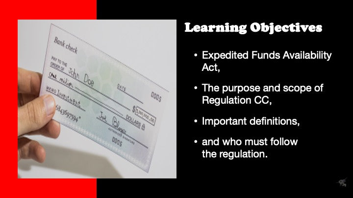 Regulation CC Training Module 1 – Funds Availability Rules Explained (Jay Get It)